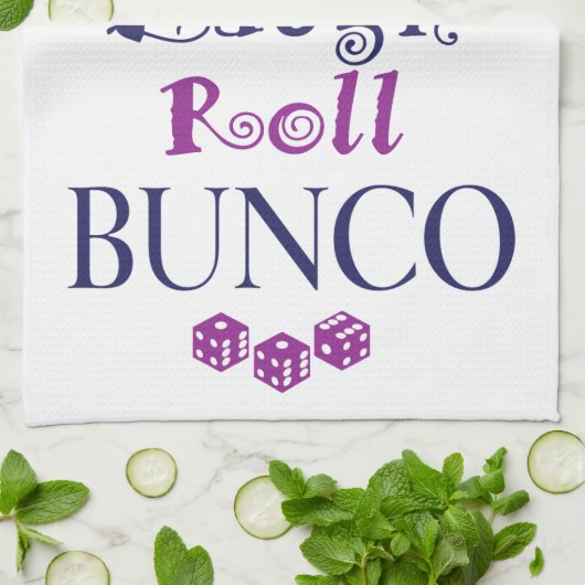 chat, lacht, rol - bunco theedoek (Gevouwen)