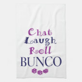 chat, lacht, rol - bunco theedoek (Verticaal)