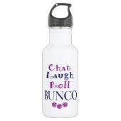 chat, lacht, rol - bunco waterfles  (Voorkant)