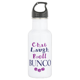 chat, lacht, rol - bunco waterfles 