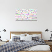Chat Lingo Art Canvas Afdruk (Insitu (Slaapkamer))