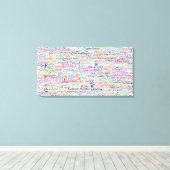 Chat Lingo Art Canvas Afdruk (Insitu (Houten vloer))