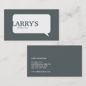 Chat Logo in Grijs II Visitekaartje (Voorkant / Achterkant)