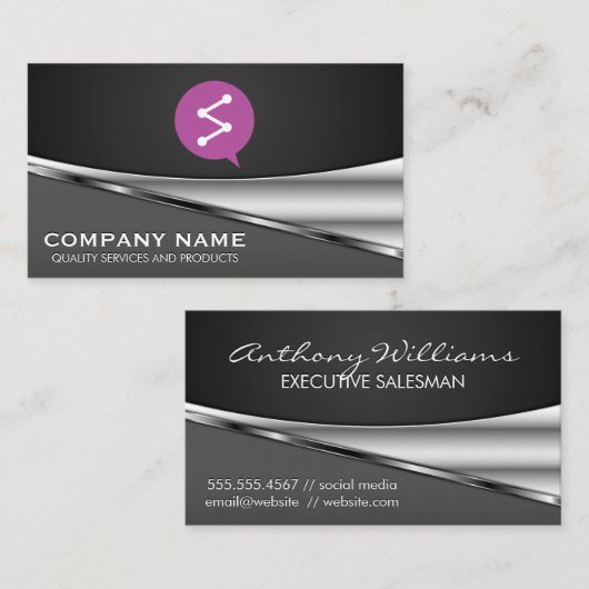 Chat-Logo Visitekaartje (Voorkant / Achterkant)