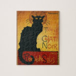 Chat Noir - afbeelding van zwarte kat Legpuzzel<br><div class="desc">Europese Cabaret, Music Hall, Dance, Entertainment Advertisements</div>