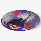 Chat Noir Bastille Day Papieren Bordje (Gekanteld)