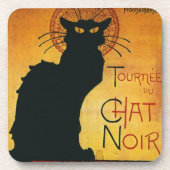 Chat Noir - Black Cat Bier Onderzetter (Voorkant)