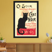 Chat Noir~Black Cat Canvas Afdruk (Insitu (Woonkamer))