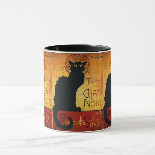 Chat Noir - Black Cat  Franse advertentie Mok (Midden)