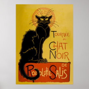 Chat Noir, Black Cat, French Nightclub  Poster