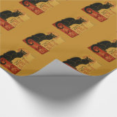 Chat Noir - Black Cat Kerst inpakpapier (Hoek)