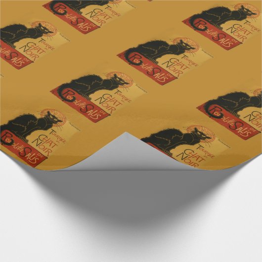 Chat Noir - Black Cat Kerst inpakpapier (Hoek)