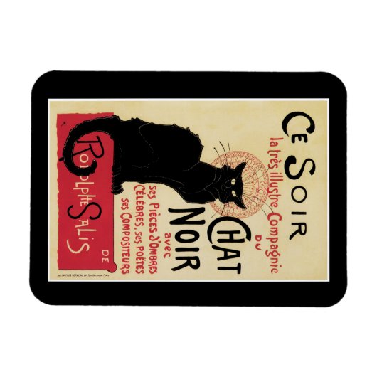 Chat Noir~Black Cat Magneet (Horizontaal)