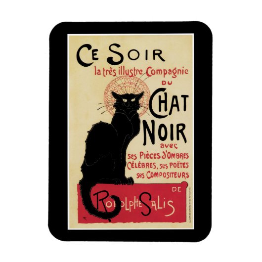 Chat Noir~Black Cat Magneet (Verticaal)