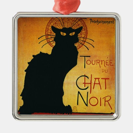 Chat Noir - Black Cat Metalen Ornament (Voorkant)