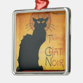 Chat Noir - Black Cat Metalen Ornament (Links)