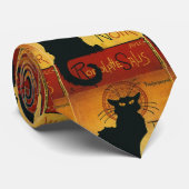 Chat Noir - Black Cat Neck Draag Stropdas (Opgerold)