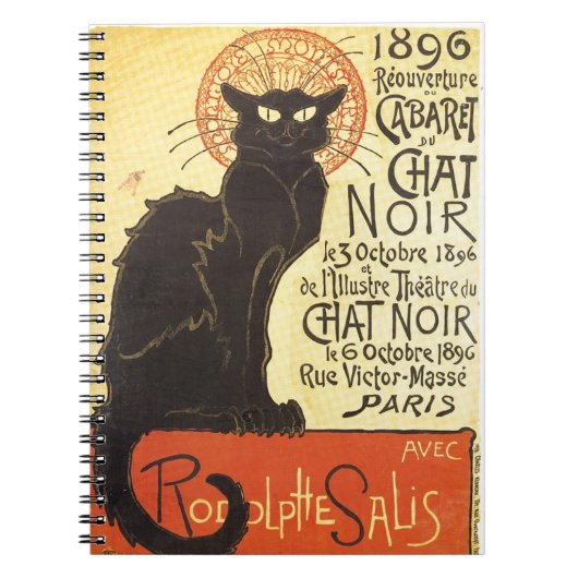 Chat Noir - Black Cat Notitieboek (Voorkant)