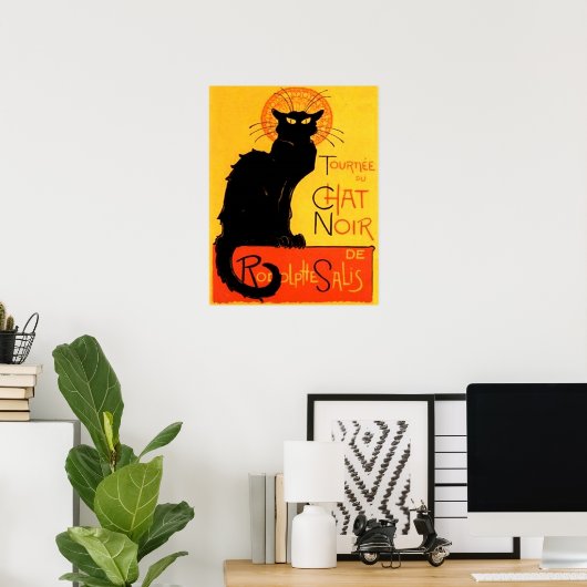 Chat Noir... Black Cat Poster (Thuiskantoor)