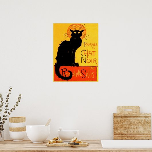 Chat Noir... Black Cat Poster (Keuken)