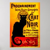 Chat Noir - Black Cat Poster (Voorkant)