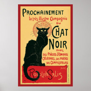 Chat Noir Black Cat Poster