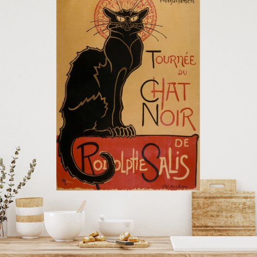 Chat Noir ~ Black Cat Poster (Keuken)