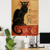 Chat Noir ~ Black Cat Poster (Thuiskantoor)