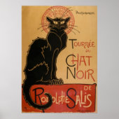 Chat Noir ~ Black Cat Poster (Voorkant)