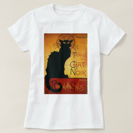 Chat Noir - Black Cat T-shirt (Design voorkant)