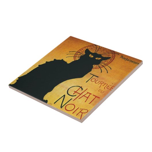 Chat Noir - Black Cat Tegeltje (Zijkant)