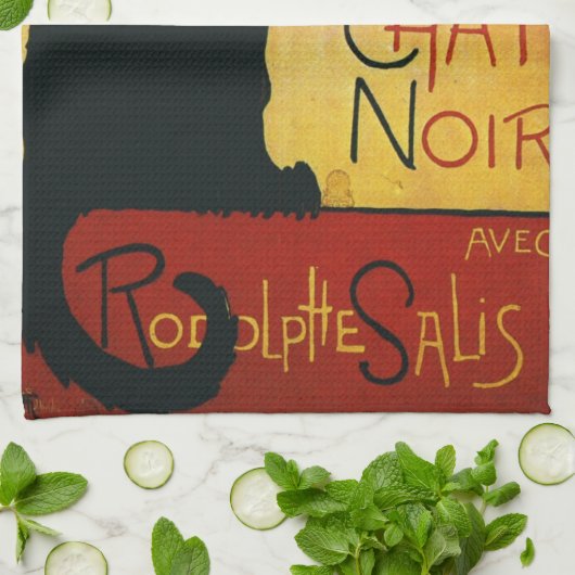 Chat Noir - Black Cat Theedoek (Gevouwen)