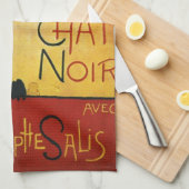 Chat Noir - Black Cat Theedoek (Quarter Fold)