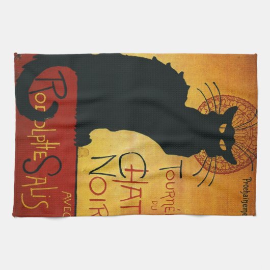 Chat Noir - Black Cat Theedoek (Horizontaal)