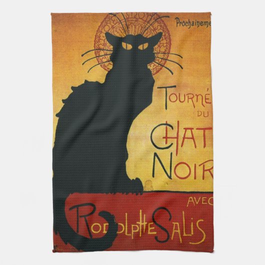 Chat Noir - Black Cat Theedoek (Verticaal)