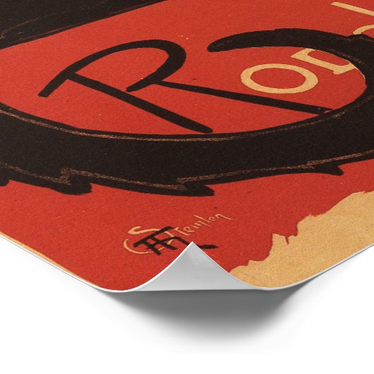 Chat Noir Cabaret Troupe Black Cat Promo Poster (Hoek)