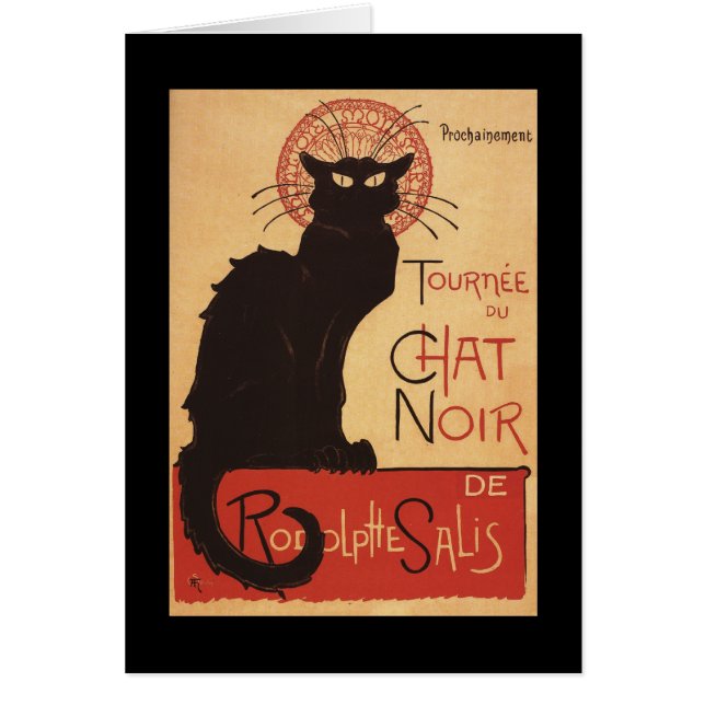 Chat Noir Cabaret Troupe Black Cat Promo Poster (Voorkant)