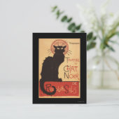 Chat Noir Cabaret Troupe Black Cat Promo Poster Briefkaart (Staand voorkant)