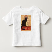 Chat Noir Cabaret Troupe Black Cat Promo Poster Kinder Shirts (Voorkant)