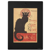 Chat Noir Cabaret Troupe Black Cat Promo Poster Klembord (Achterkant)