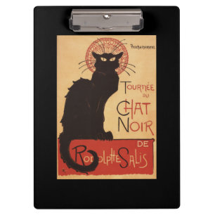 Chat Noir Cabaret Troupe Black Cat Promo Poster Klembord