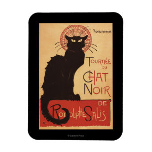 Chat Noir Cabaret Troupe Black Cat Promo Poster Magneet