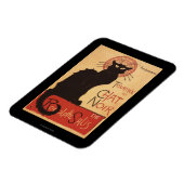 Chat Noir Cabaret Troupe Black Cat Promo Poster Magneet (Linkerzijde)