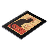 Chat Noir Cabaret Troupe Black Cat Promo Poster Notitieboek (Linkerzijde)