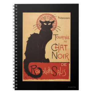 Chat Noir Cabaret Troupe Black Cat Promo Poster Notitieboek