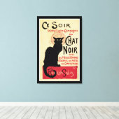 Chat Noir Canvas Afdruk (Insitu (Houten vloer))