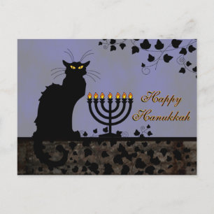 Chat Noir Chanoeka Feestdagenkaart