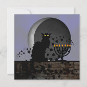 Chat Noir Chanoeka Kaart (Achterkant)