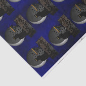 Chat Noir Chanukah met Menorah Tissuepapier (Detail)