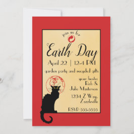 Chat Noir Earth Day Kaart